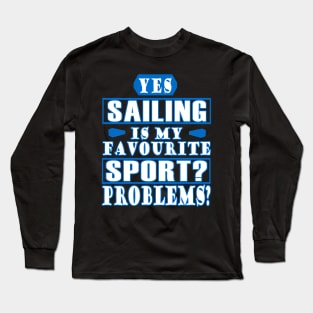 Boys Sailboat Sailing Captain Sailing Sailing Long Sleeve T-Shirt